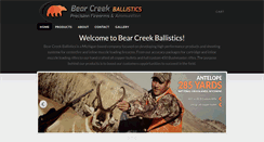 Desktop Screenshot of bearcreekballistics.com